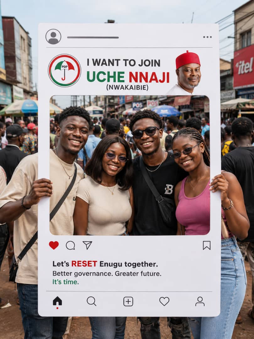 "Let’s RESET Enugu Together": Group Launches Creative Campaign to Rally Youth Support for Uche Nnaji