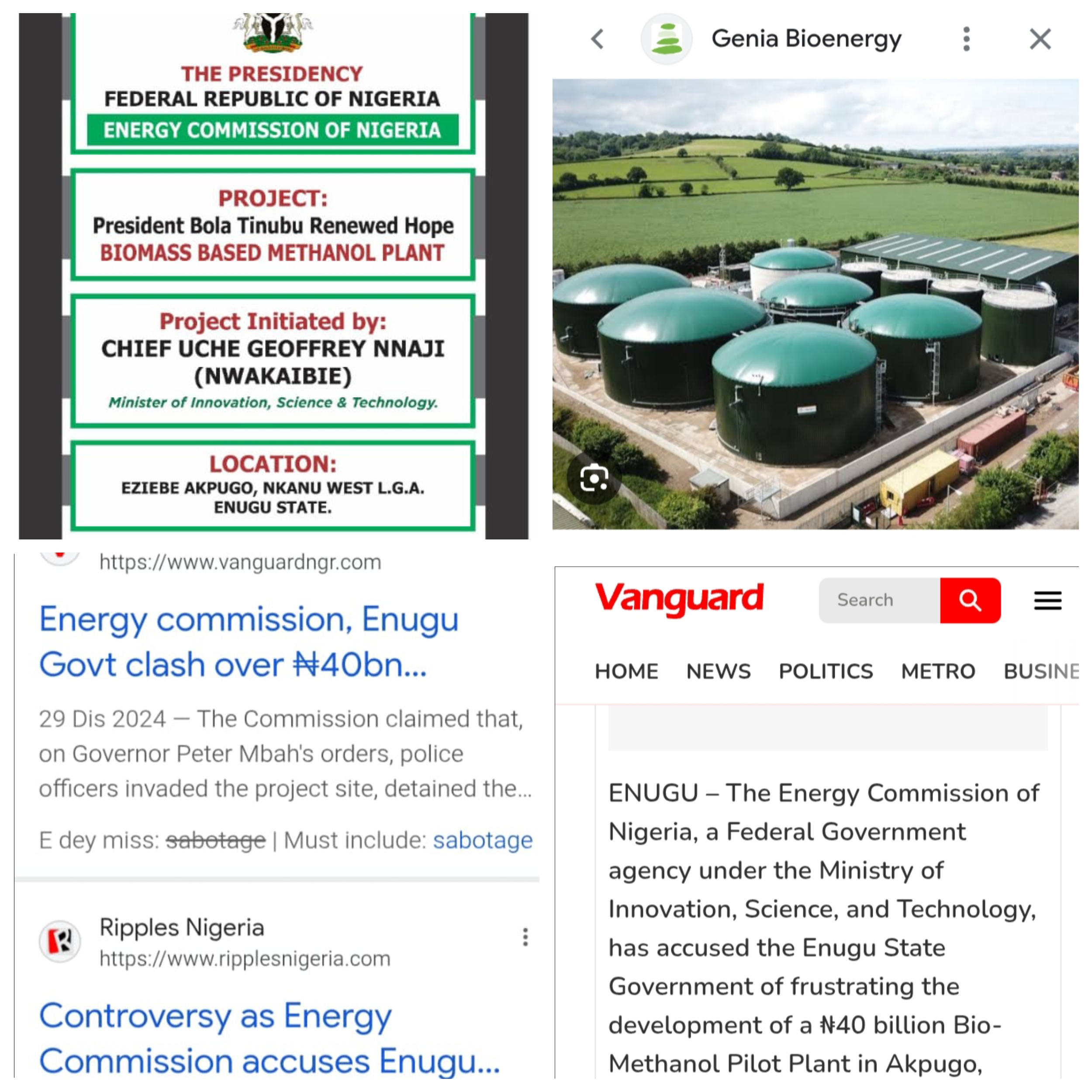 Biomass Energy Project in Enugu State: Industrial Power, Job Creation, and Regional Impacts  Overview of the Initiative