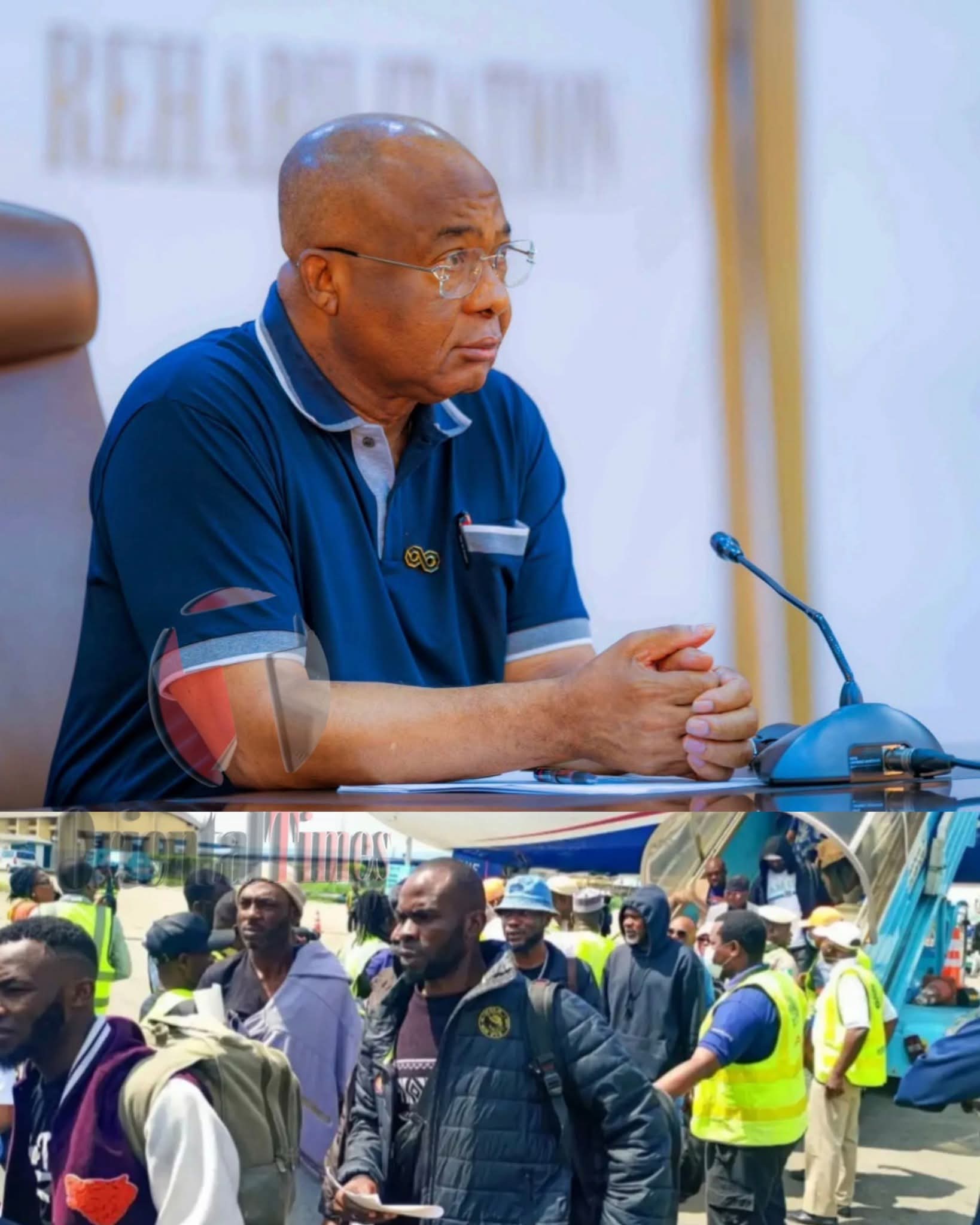 JUST IN: Gov. Hope Uzodimma Reportedly Gifts ₦1 Million Each to Imo Returnees from South Africa
