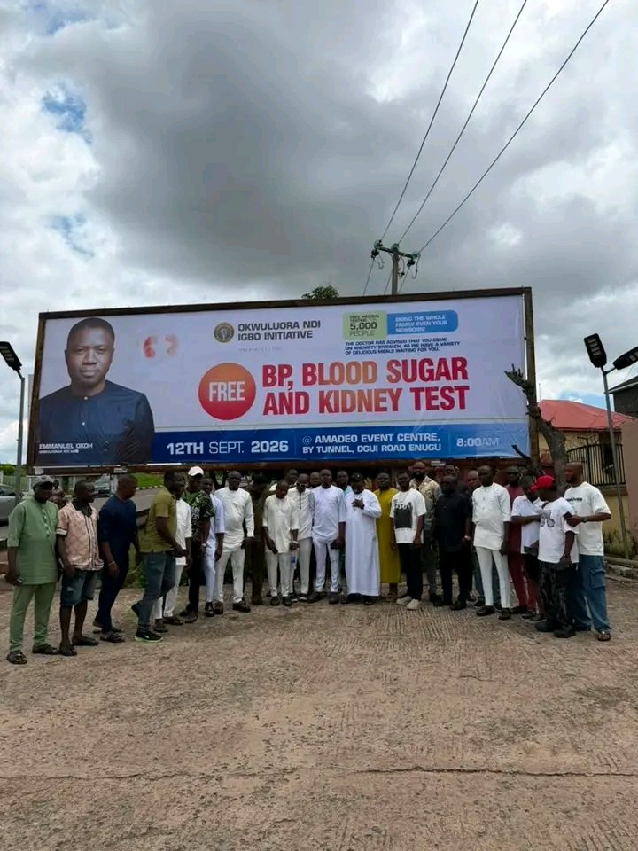 Massive Turnout in Enugu as Okwuluora’s Free Medical Outreach Highlights Deepening Economic Hardship