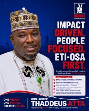 Thaddeus Attah Faces Backlash Over Party Switch Ahead of 2027 Re-election Bid