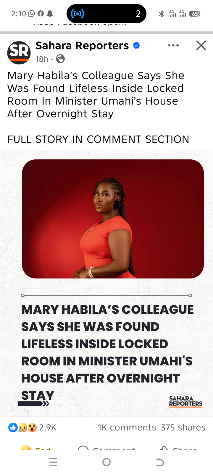 7Mary Habila’s Colleague Alleges She Was Found Lifeless Inside Locked Room at Minister Umahi’s Residence After Overnight Stay
