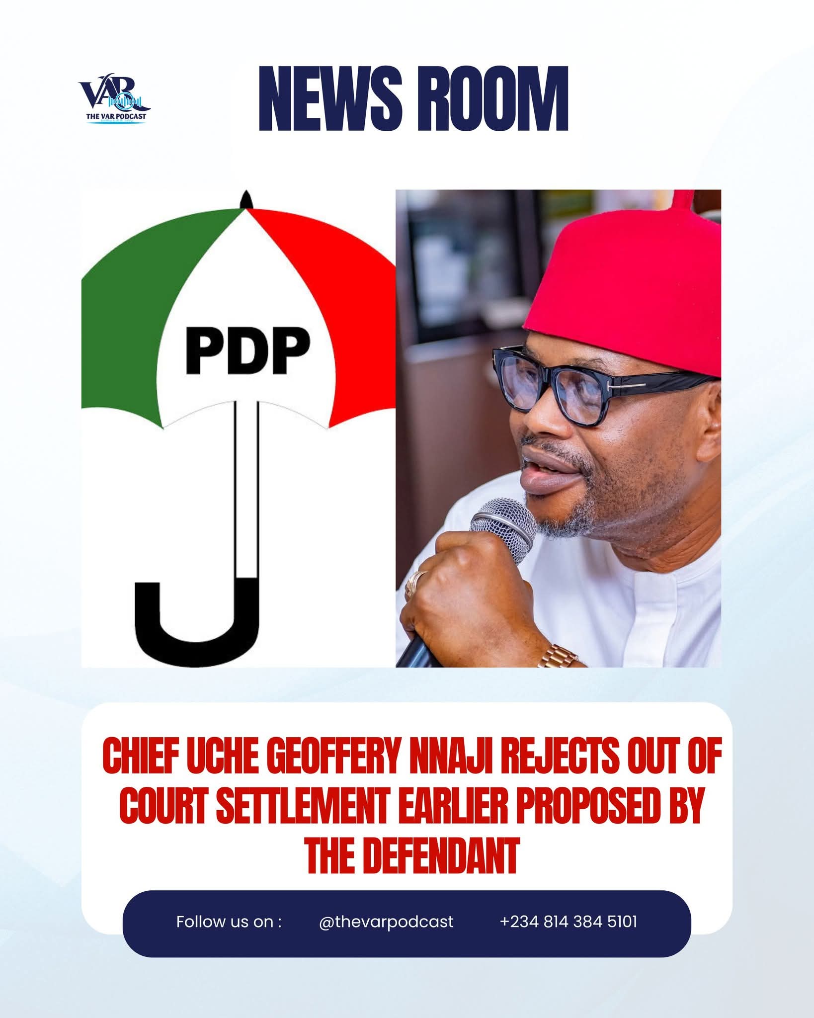Certificate Forgery Case: Chief Uche Geoffrey Nnaji Rejects Defendant's Out-of-Court Settlement Proposal