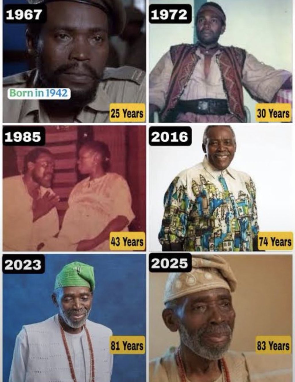 END OF AN ERA: NOLLYWOOD LEGEND OLU JACOBS PASSES ON AT 84