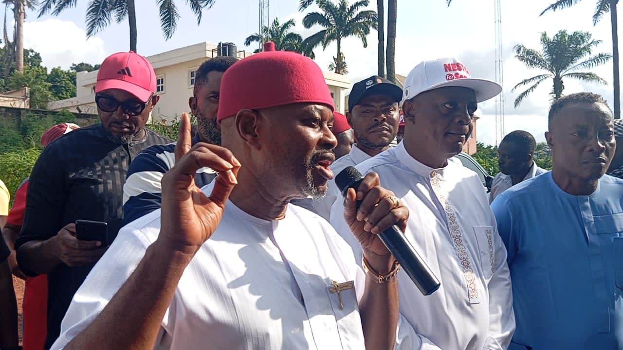 Armed UNN Security Operatives Suppress Free Assembly: Civic Education Teacher Arrested Under Duress After Uche Nnaji, Nestor Ezeme PDP Campaign Team Visit UNN Secondary School Staff