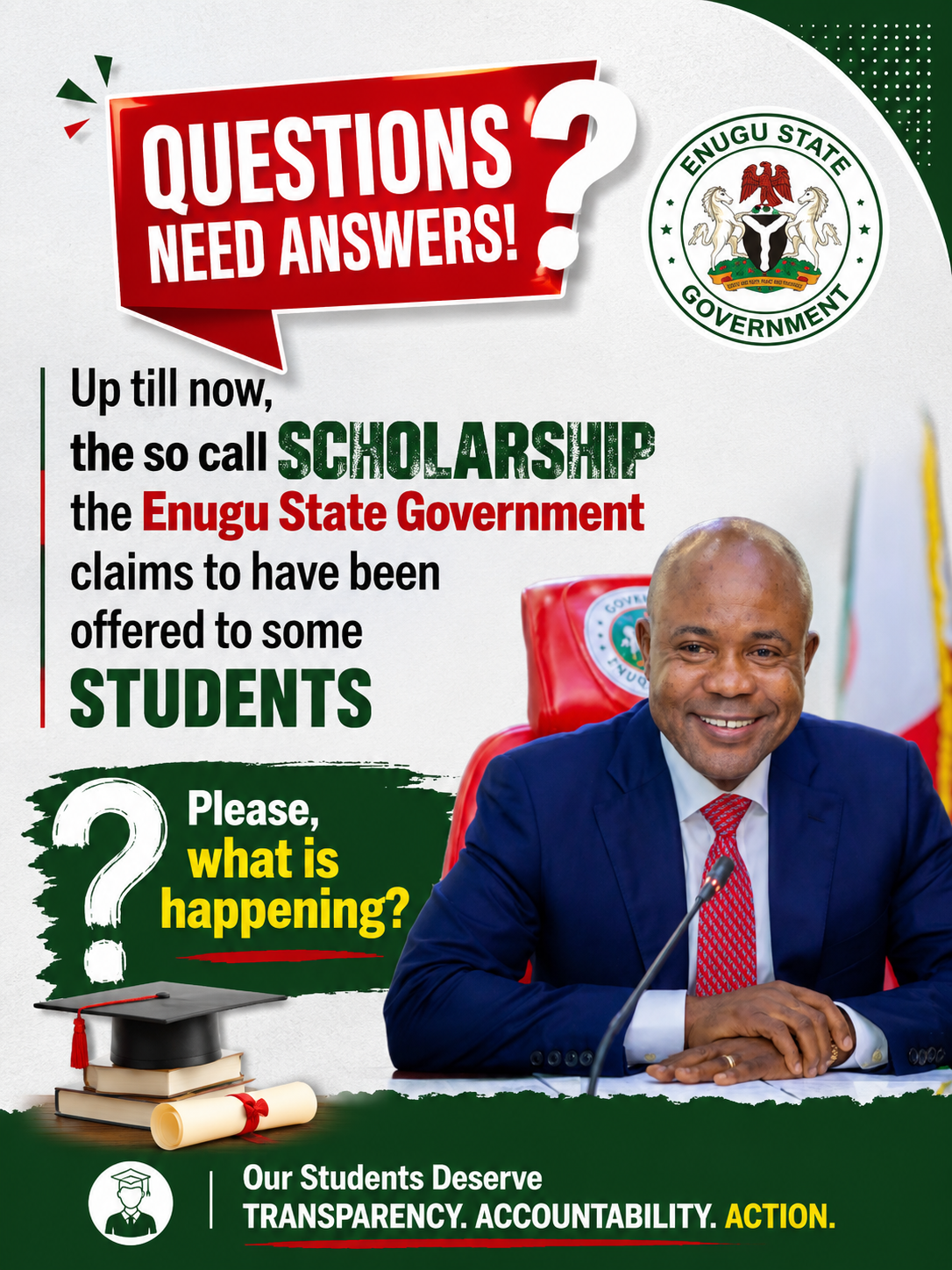 Questions Mount Over Delay in Enugu State Government Student Scholarship Disbursement