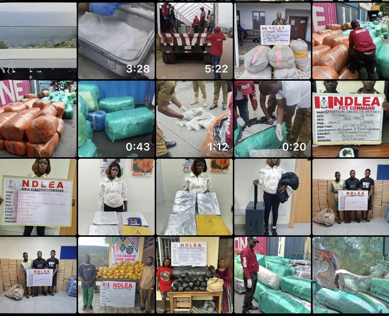 NDLEA Intercepts China-Bound Businesswoman with Cocaine, Seizes ₦12.3bn Cannabis at Lagos Port