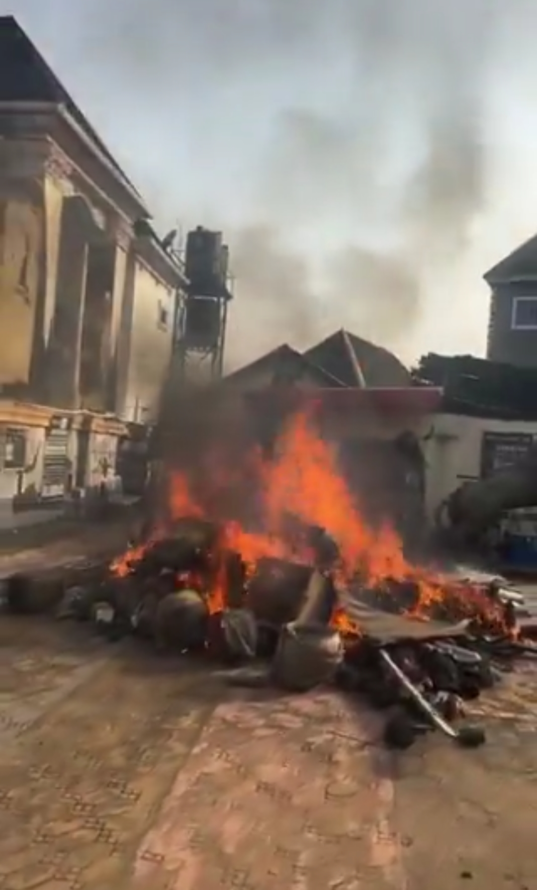 Video Shows Alleged Demolition of Oba Shrine in Anambra as Authorities Crack Down on Suspected Criminal Hideouts