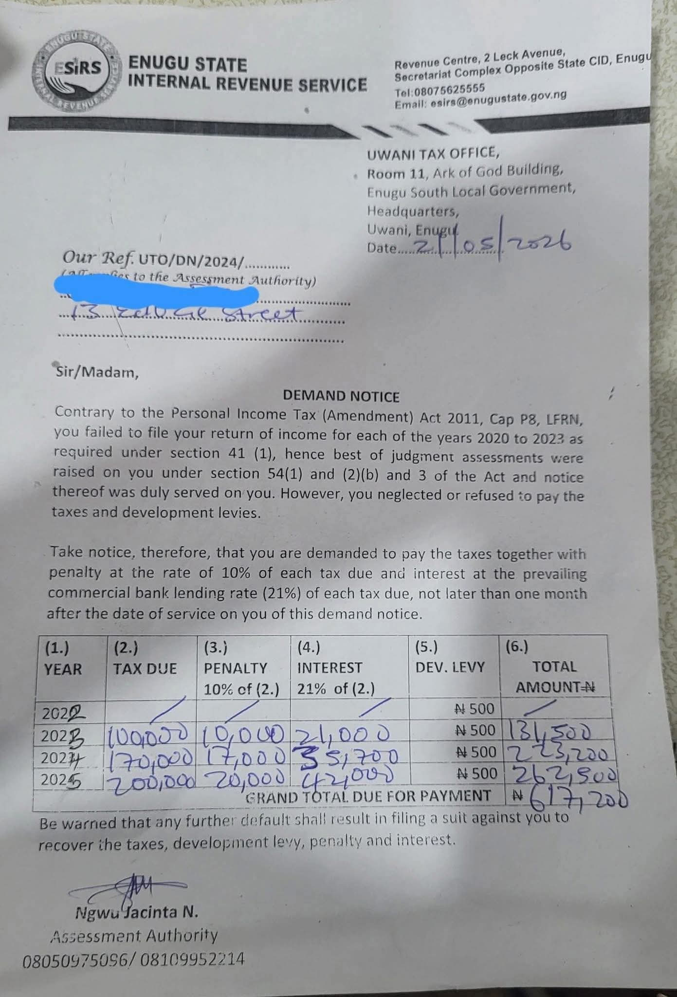 Business Owners in Nsukka, Enugu Urban Raise Concerns Over Tax Enforcement Measures