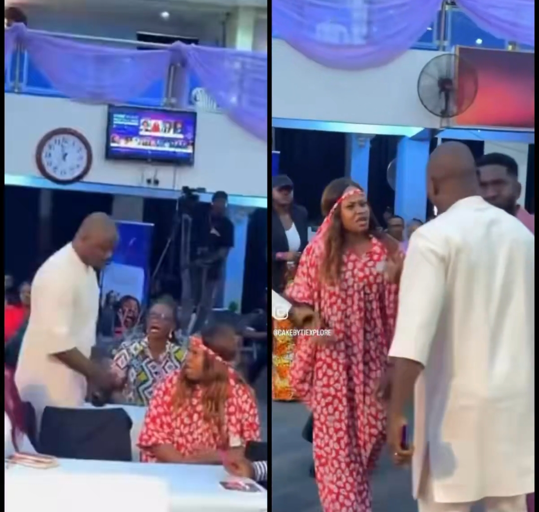 "WHY ARE YOU HERE WHEN OUR SON IS HOSPITALIZED?": DRAMA IN ENUGU AS HUSBAND CONFRONTS WIFE AT WOMEN'S BUSINESS MEETING