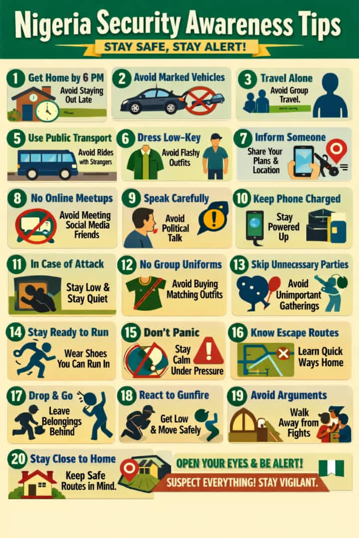 Public Urged to Stay Alert as Security Awareness Message Circulates Nationwide