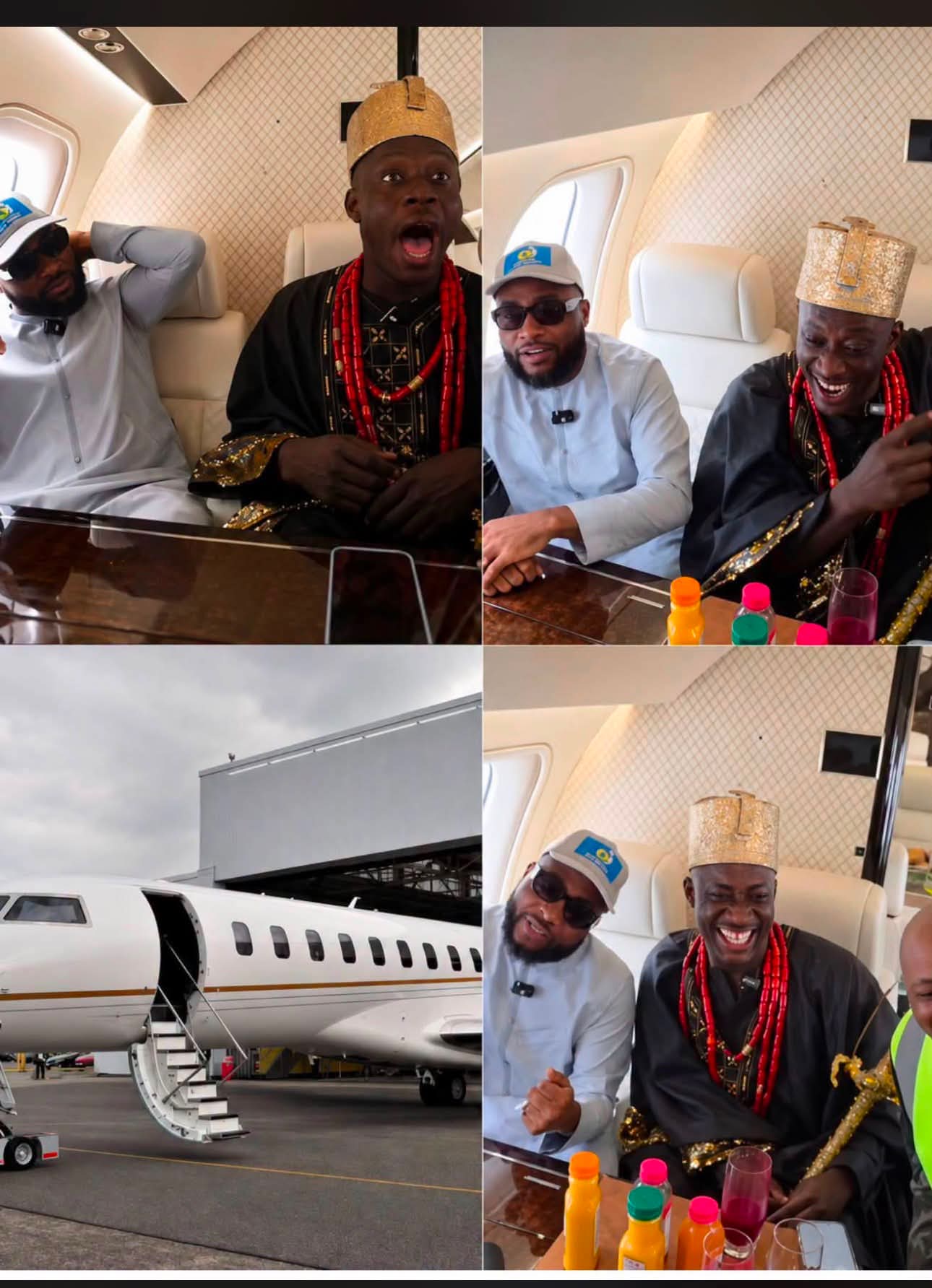 Carter Efe Makes History with Africa's First Private Jet Livestream, Powered by Davido's Support